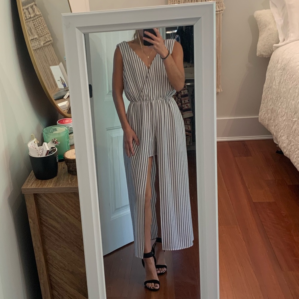Black & White Striped Dress